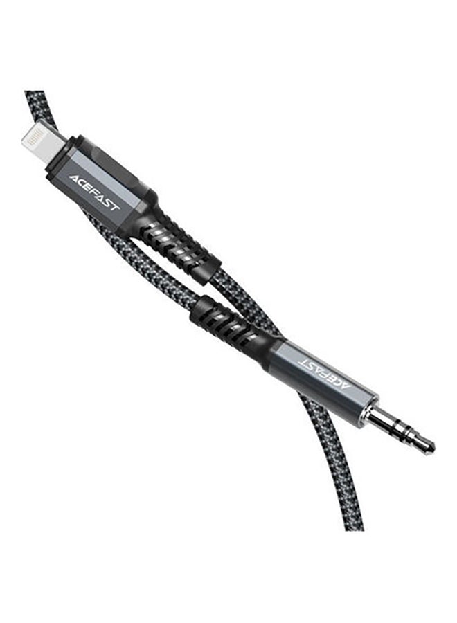 ACEFAST C1-06 Lightning To 3.5mm Aluminum Alloy Audio Cable Grey  - Image 1