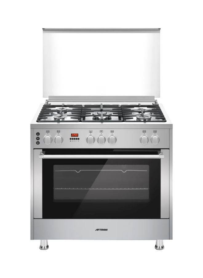 AFTRON - 5 Burners Gas Cooker AFPGR9560SSD Silver - Image 1