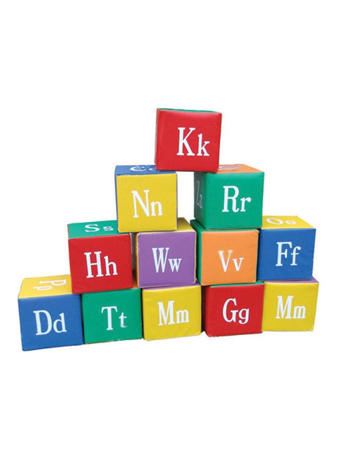 XIANGYU Kindergarten Children Alphabet Building Block Game Pinyin Soft Bag Square Stool 10PC/SET 25X25X25cm - Image 1