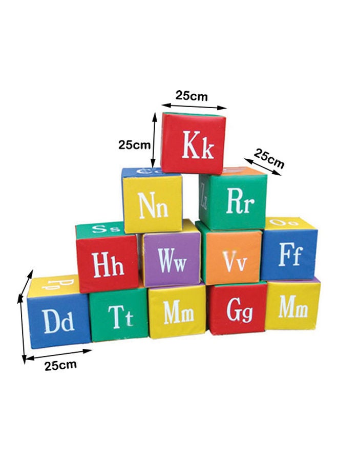 XIANGYU Kindergarten Children Alphabet Building Block Game Pinyin Soft Bag Square Stool 10PC/SET 25X25X25cm - Image 2