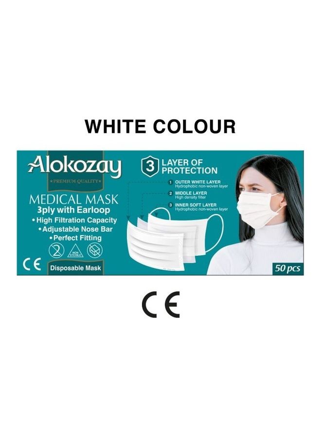 50-Piece Surgical Disposable Face Mask