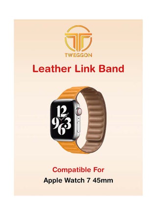 Replacement  Leather Link Apple Watch Band for 45/44/42mm California Poppy - v1641370682/N52351426A_1