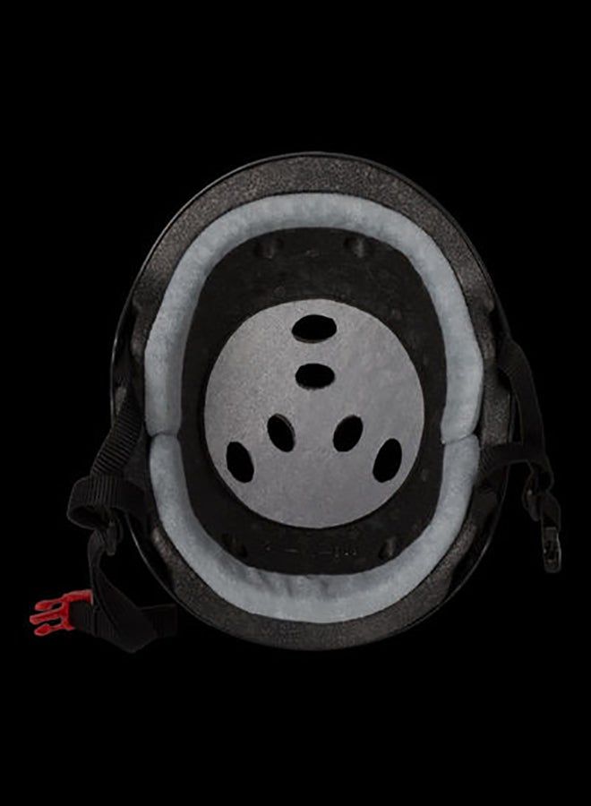 Triple 8 The Certified Sweatsaver Black Rubber Helmet For Skateboarding, Bmx, And Roller Skating – Xs / S  - Image 3