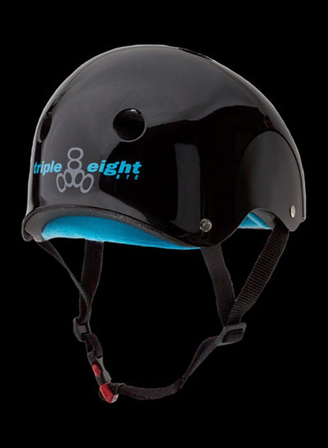 Triple 8 The Certified Sweatsaver Black Glossy Helmet For Skateboarding, Bmx, And Roller Skating – Xs / S  - Image 2