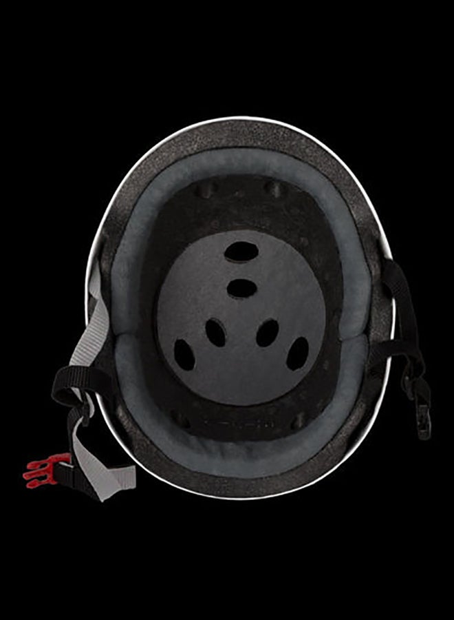Triple 8 The Certified Sweatsaver White Rubber Helmet For Skateboarding, Bmx, And Roller Skating – S / M  - Image 3