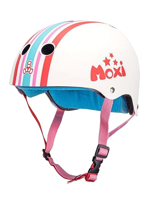 The Certified Sweatsaver Stripey Helmet For Skateboarding, Bmx, And Roller Skating, Moxi – S / M 53-57cm