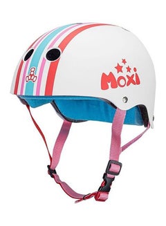 Triple 8 The Certified Sweatsaver Stripey Helmet For Skateboarding, Bmx, And Roller Skating, Moxi – L / Xl 57-60cm  - Image 1