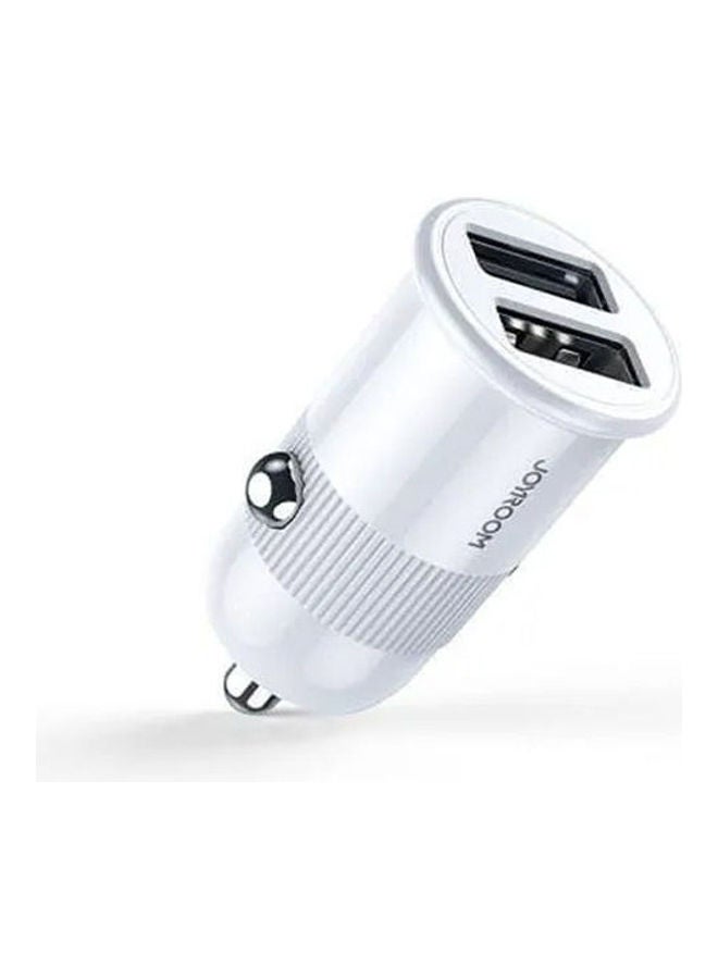 JOYROOM - 3.1A Mini Dual-Port Fast Car Charger With Lightning Usb Cable - Image 1