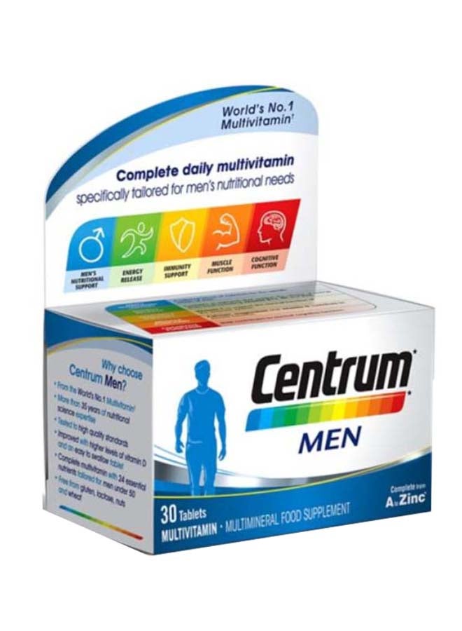 سنتروم Multivitamin Supplement For Men 30 Tablets  - Image 2