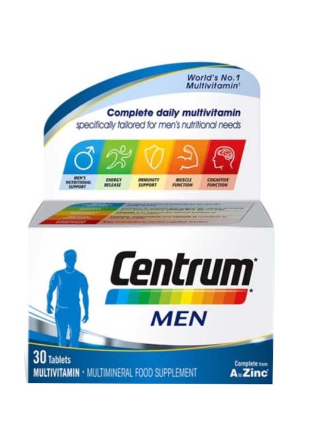 سنتروم Multivitamin Supplement For Men 30 Tablets  - Image 1