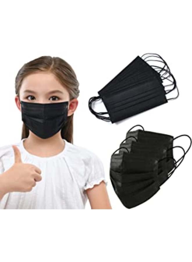 Dada 50-Piece Single Pack Kids Disposable Mask, Black  - Image 2
