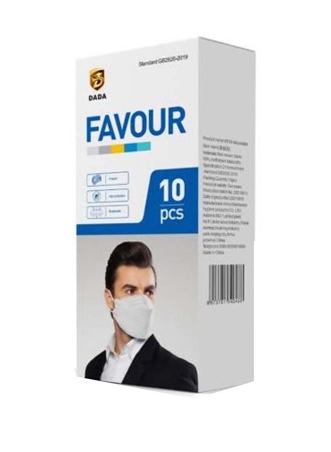Dada 10 Piece Favour KN95 Disposable Face Mask, Multicolour  - Image 1