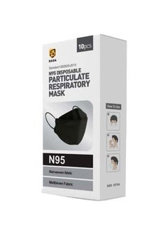 Dada 10 Piece Disposable N95 Mask - Black  - Image 1