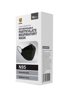 Dada 10 Piece Disposable N95 Mask - Black  - Image 2