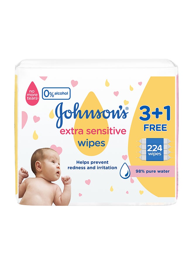 Johnson's Baby Wipes, 56 Count  - Image 1