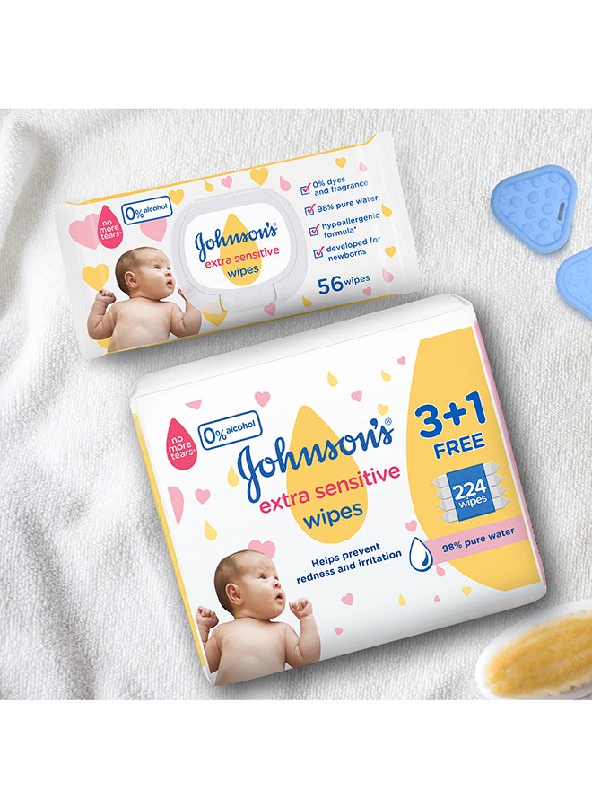 Johnson's Baby Wipes, 56 Count  - Image 3