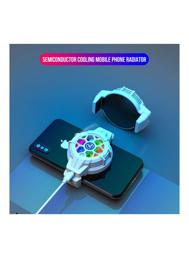 HXSJ Portable Mobile Phone Heat Dissipation Clip White - Image 3