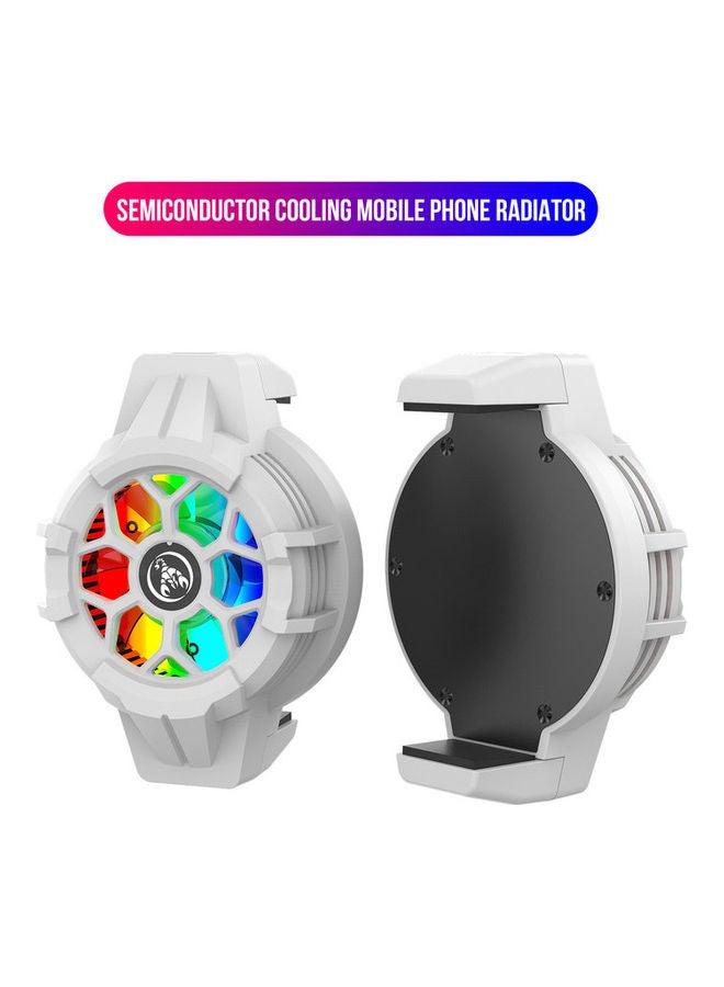 HXSJ Portable Mobile Phone Heat Dissipation Clip White - Image 4