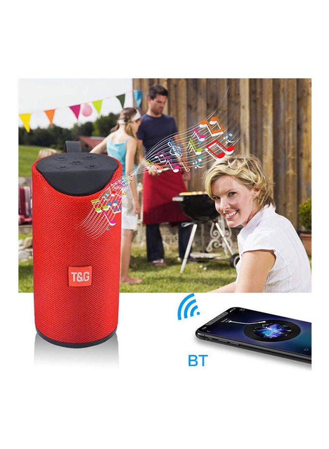 T&G Tg113 Outdoor Bt Portable Speaker Wireless Mini Tf Card And Usb Disk Loudspeaker SK-565628 Red - Image 2
