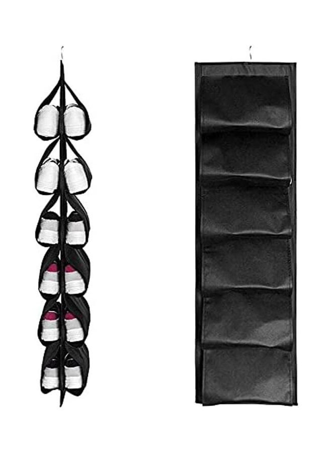 Generic 12 Pocket Hanging Shoe Storage Bag Multicolour 118x33cm  - Image 1