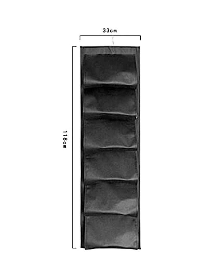 Generic 12 Pocket Hanging Shoe Storage Bag Multicolour 118x33cm  - Image 2
