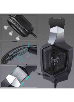onikuma K8 Gaming Wired Headset With Microphone  RgbFor PS4/PS5/XOne/XSeries/NSwitch/PC  - Image 4