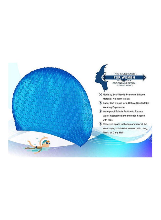 Generic Waterproof Bubble Swimming Cap Silicone Swim Hat 80grams  - Image 2