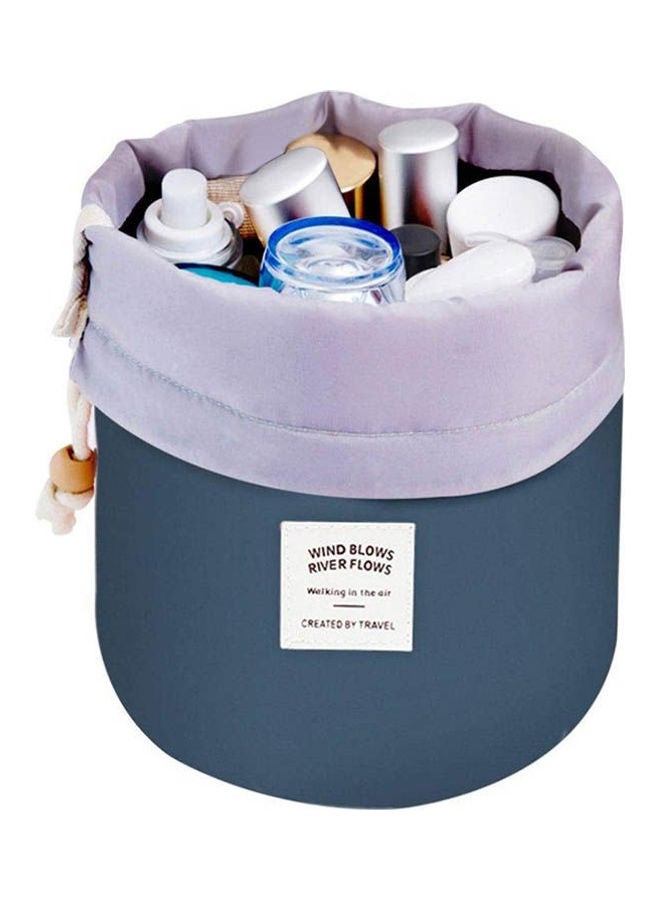 رانيبوبو حقيبة تخزين مستحضرات التجميل للسفر مقاومة للماء بأسطوانة دائرية، حقيبة تخزين لخزانة الملابس - Image 1