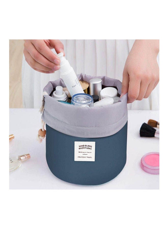 رانيبوبو حقيبة تخزين مستحضرات التجميل للسفر مقاومة للماء بأسطوانة دائرية، حقيبة تخزين لخزانة الملابس - Image 2
