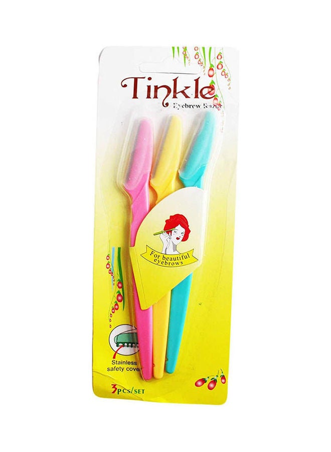 Ear Lobe & Accessories Tinkle Eye Brow Razor Set Multicolour 25grams