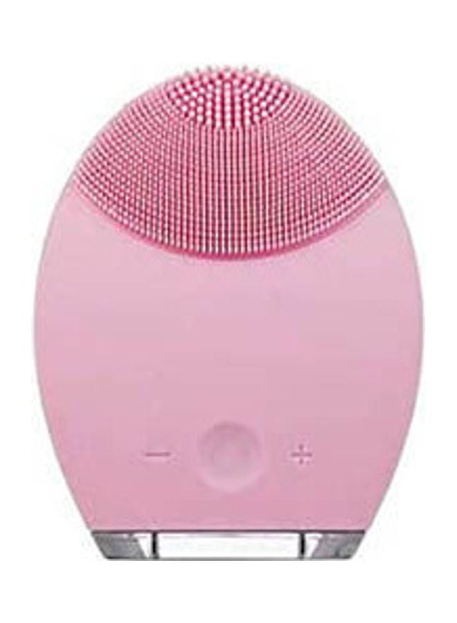 Generic Mini Silicone Ultrasonic Facial Cleanser Brush Pink 70grams - Image 1