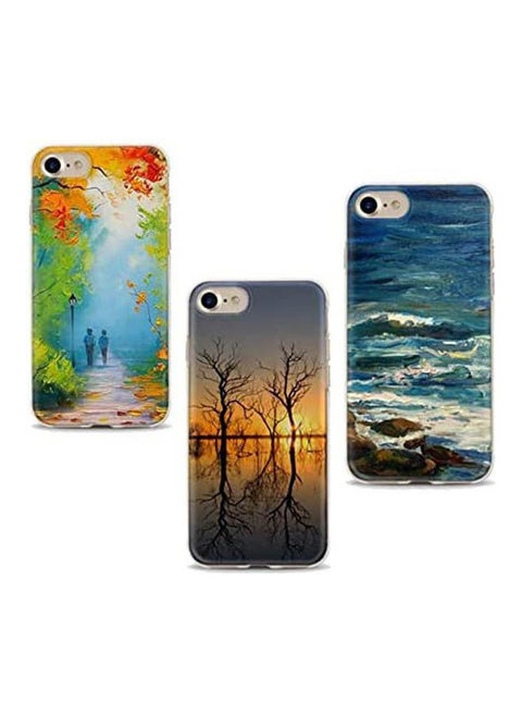 Fashion Ultra Slim Pattern Back Cover Case For Iphone 7-8 Multicolour