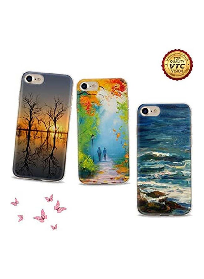 Fashion Ultra Slim Pattern Back Cover Case For Iphone 7-8 Multicolour
