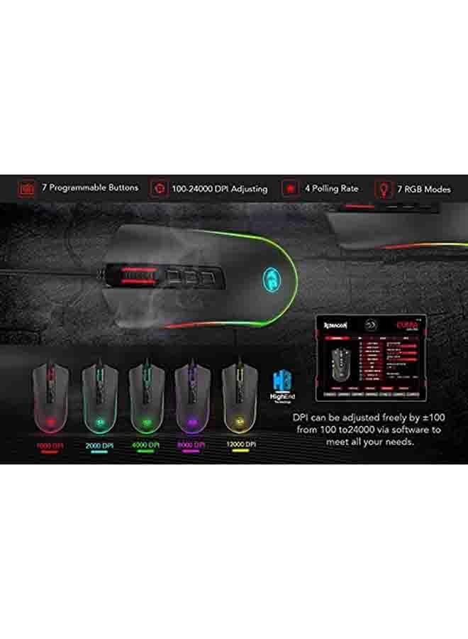 REDRAGON - Cobra Chroma 12.400 Dpi, 7 Programmable Buttons Gaming Mouse - Image 1