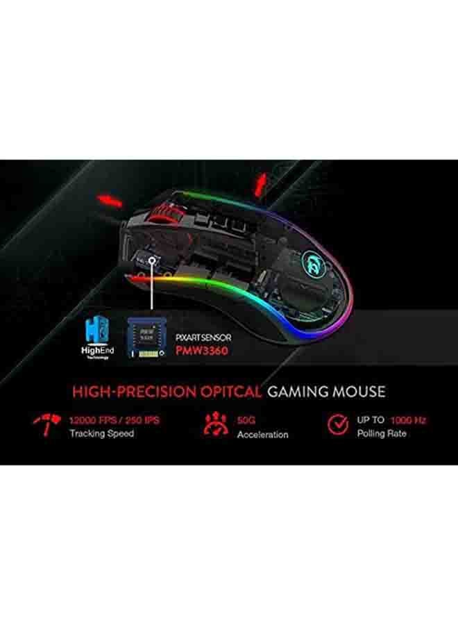 REDRAGON - Cobra Chroma 12.400 Dpi, 7 Programmable Buttons Gaming Mouse - Image 1