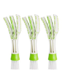 Mini Duster for Car Air Vent, Set of 3 Air Conditioner Cleaner and Brush for Keyboard Window Leaves Blinds Shutter