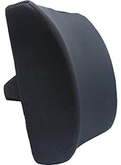 Generic Memory Foam Backrest Pillow Cotton Black 13*13cm  - Image 2