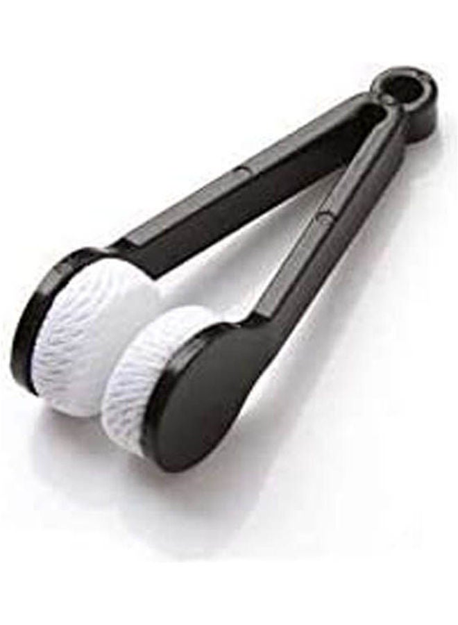 ماركة غير محددة - Mini Sun Glasses Eyeglass Microfiber Spectacles Cleaner Soft Brush Cleaning Tool Black - Image 1