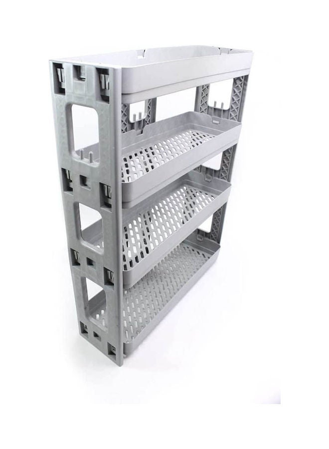 Generic - Multi-Functional 4 Layers Storage Rack Kitchen Bathroom Organizer Storage Rack Multicolour - Image 1