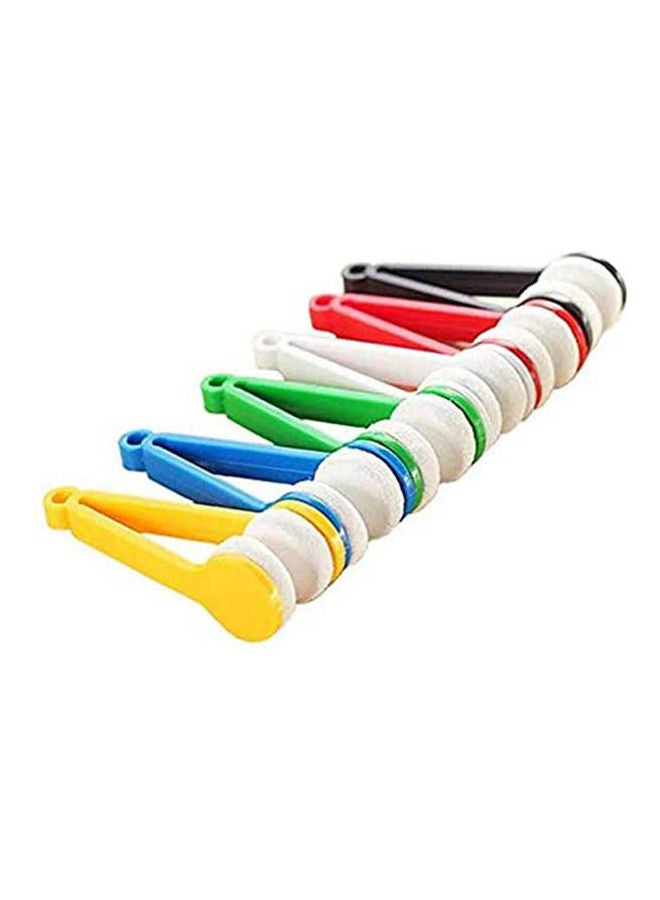 6Pcs Mini Eyeglasses Cleaner Microfiber Soft Brush Cleaning Tool For Sun Glasses Eyeglasses Multicolour - Image 1
