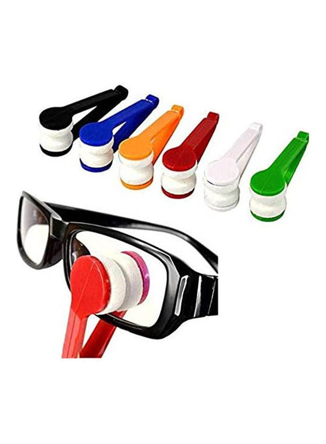 6Pcs Mini Eyeglasses Cleaner Microfiber Soft Brush Cleaning Tool For Sun Glasses Eyeglasses Multicolour - Image 2
