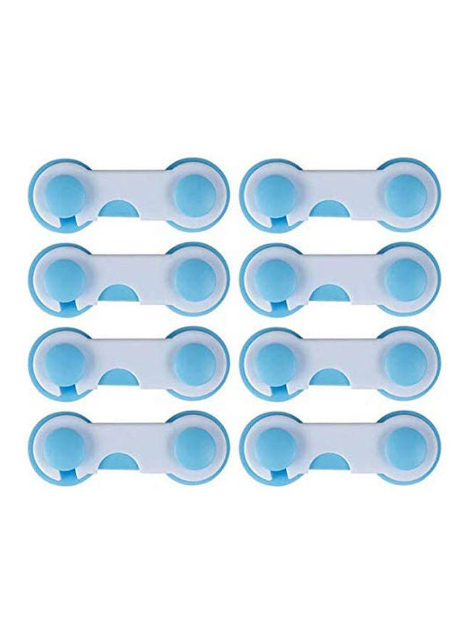 Znworld Drawer Door Fridge Cabinet Safety Lock Blue  - Image 1