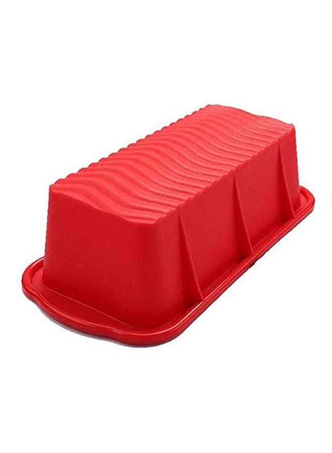 Silicone Rectangular Mold For Making English Cake, Bread And Sweets Red 25 x 17 x 4.4grams - Image 2