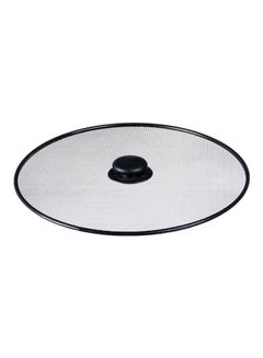Stainless Steel Splatter Screen With Plastic Handle Black
