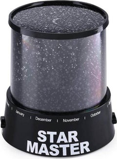 Quattro Star Sky Starry Night Light Amazing LED Colorful Gift For Children Kids Baby Sleep Romantic LED Projection Lamp Master Table Light Projector Desk Night Lamp Bedroom LED Night Light Black  - Image 1