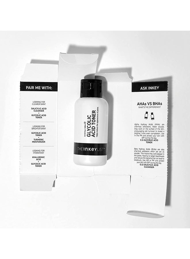The INKEY List Glycolic Acid Toner White 100ml - Image 3