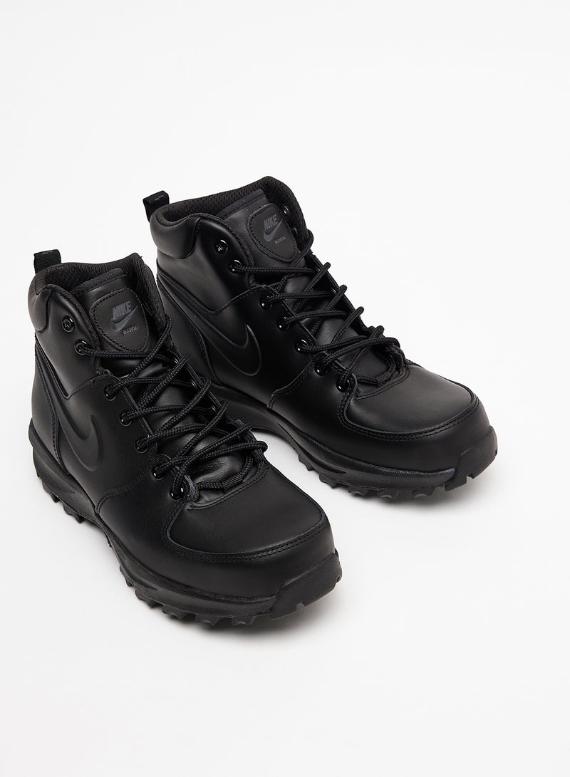 Nike Manoa Leather Boots Black - Image 2