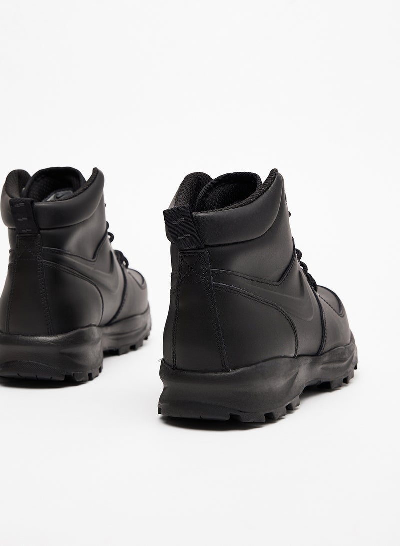Nike Manoa Leather Boots Black - Image 3