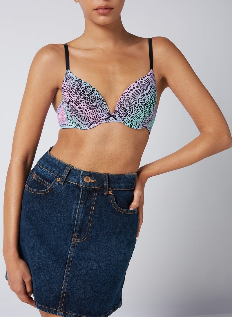 Aila - Casual Plunge Bra Multicolour - Image 1