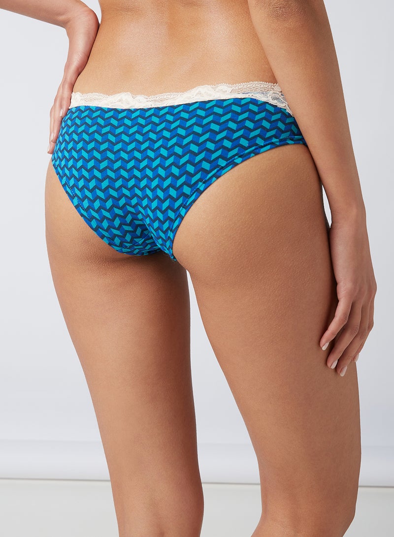 Aila Casual Brief Blue/White  - Image 2
